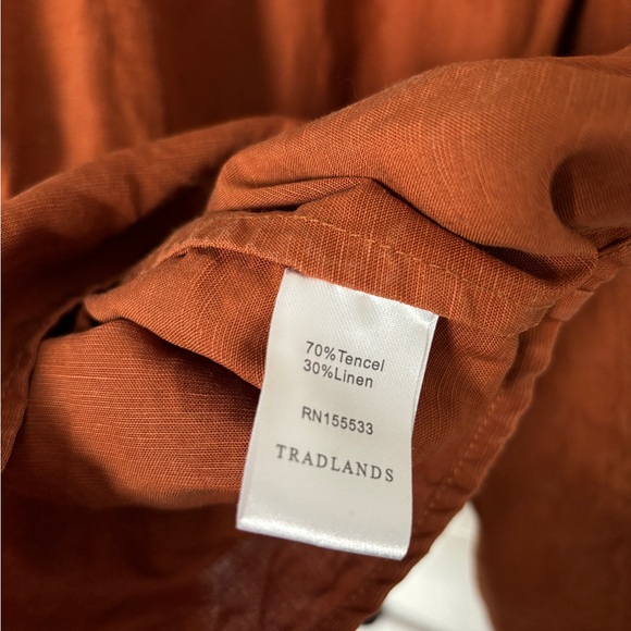 Tradlands Nico Dress in Rust Size L - Picture 5 of 6